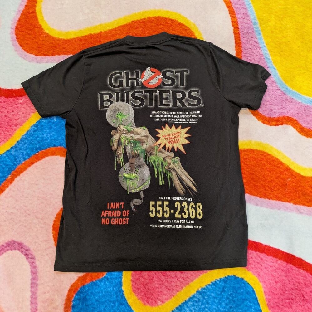 Abercrombie kids Ghost Busters Logo Relaxed Graphic Short Sleeve Tee Size 17/18